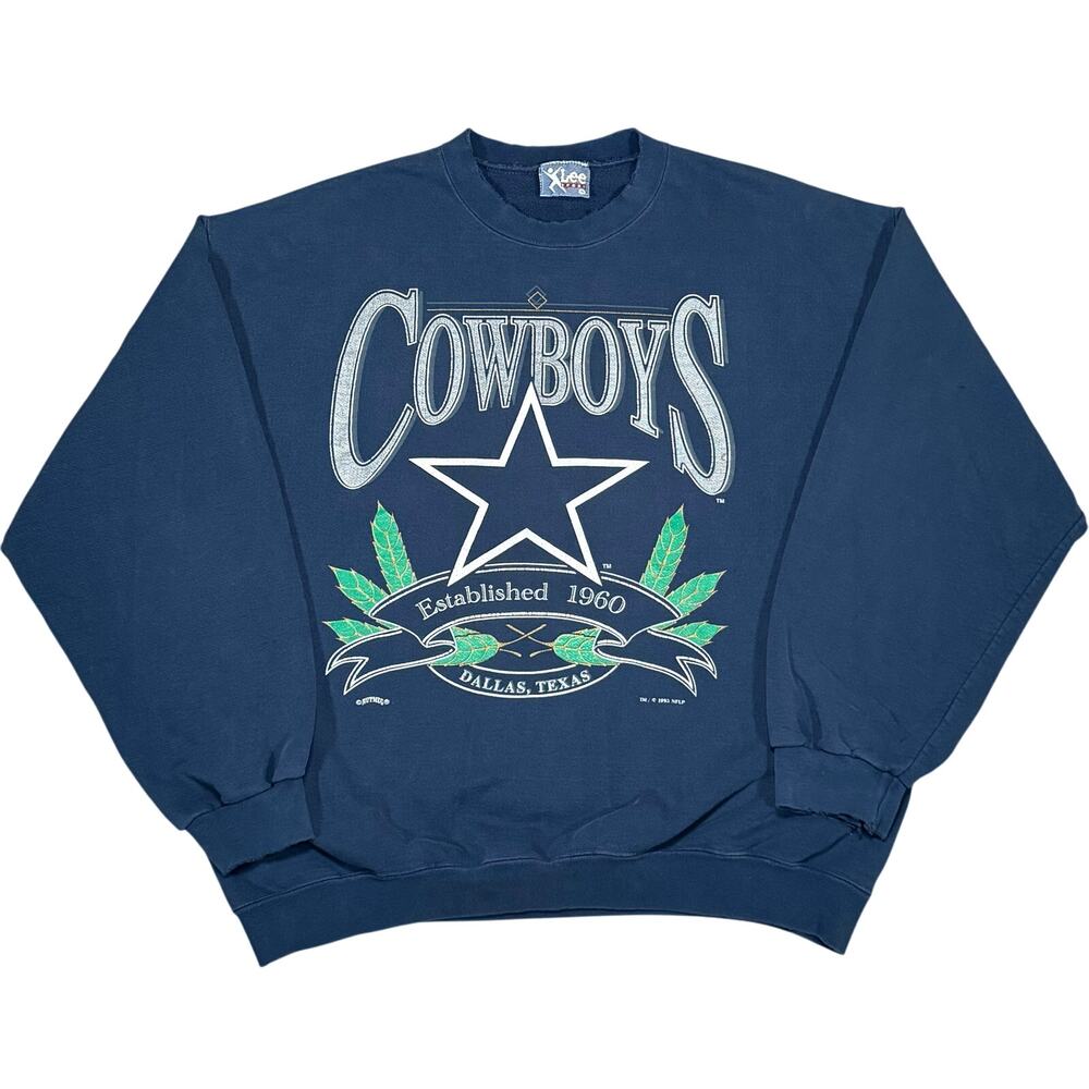 Vintage Dallas Cowboys 1993 Lee Sport NFL Football Navy Crewneck 90s Size XL